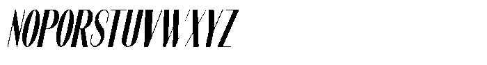 Modernity Medium Condensed Italic Font UPPERCASE