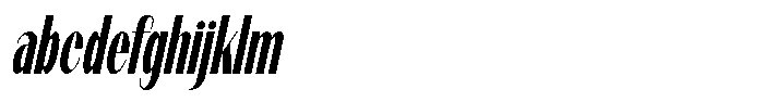 Modernity Medium Condensed Italic FONT