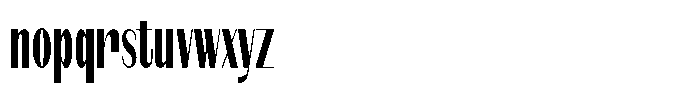 Modernity Medium Condensed Font LOWERCASE