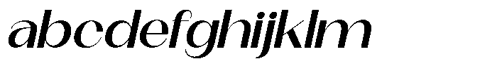 Modernity Medium Expanded Italic FONT