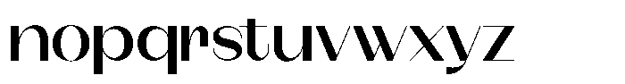 Modernity Medium Expanded Font LOWERCASE