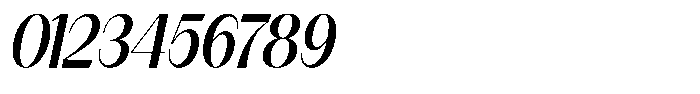 Modernity Medium Italic Font OTHER CHARS