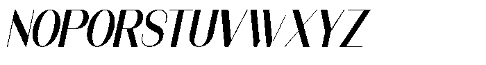 Modernity Medium Italic Font UPPERCASE
