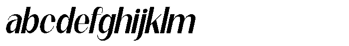 Modernity Medium Italic FONT