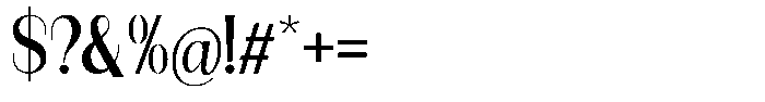 Modernity Medium Font OTHER CHARS