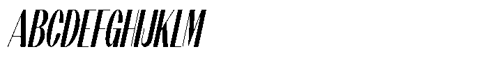 Modernity News Condensed Italic Font UPPERCASE