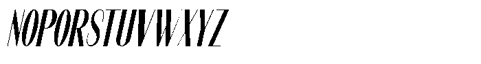 Modernity News Condensed Italic Font UPPERCASE