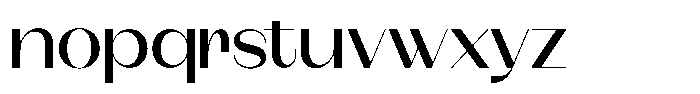 Modernity News Expanded Font LOWERCASE