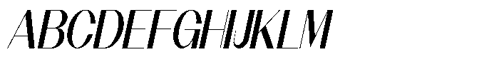 Modernity News Italic Font UPPERCASE