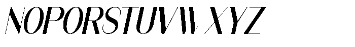 Modernity News Italic Font UPPERCASE