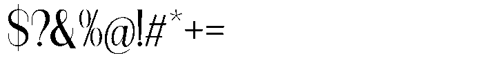 Modernity Regular Font OTHER CHARS