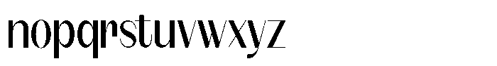 Modernity Regular Font LOWERCASE