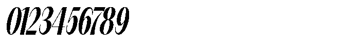 Modernity Semi Bold Condensed Italic Font OTHER CHARS
