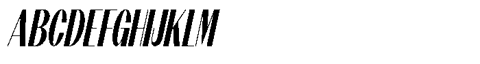 Modernity Semi Bold Condensed Italic Font UPPERCASE