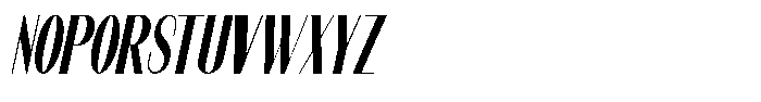 Modernity Semi Bold Condensed Italic Font UPPERCASE
