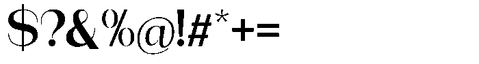 Modernity Semi Bold Expanded Font OTHER CHARS