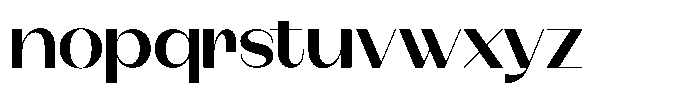 Modernity Semi Bold Expanded Font LOWERCASE