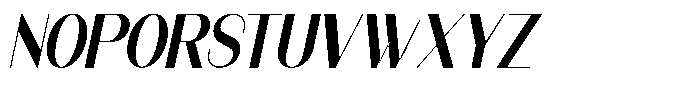 Modernity Semi Bold Italic Font UPPERCASE