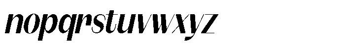 Modernity Semi Bold Italic Font LOWERCASE