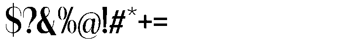 Modernity Semi Bold Font OTHER CHARS