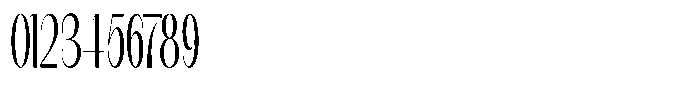 Modernity Thin Condensed Font OTHER CHARS