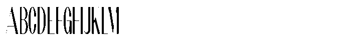 Modernity Thin Condensed Font UPPERCASE