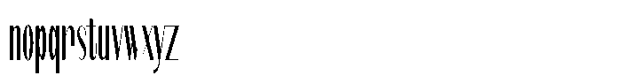 Modernity Thin Condensed Font LOWERCASE