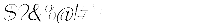 Modernity Thin Expanded Italic Font OTHER CHARS