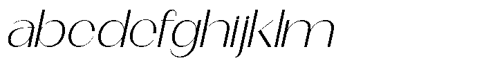 Modernity Thin Expanded Italic FONT