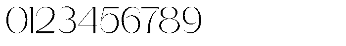 Modernity Thin Expanded Font OTHER CHARS