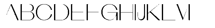 Modernity Thin Expanded Font UPPERCASE