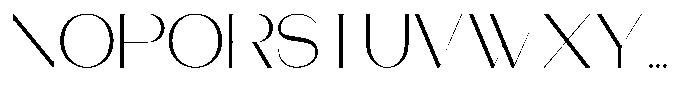 Modernity Thin Expanded Font UPPERCASE
