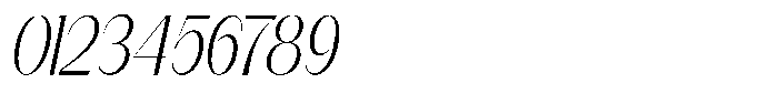 Modernity Thin Italic Font OTHER CHARS