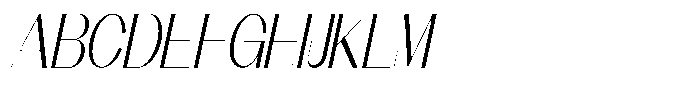 Modernity Thin Italic Font UPPERCASE