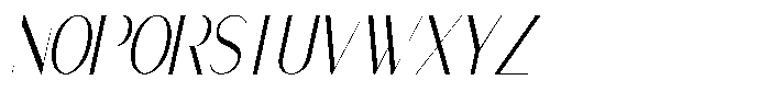 Modernity Thin Italic Font UPPERCASE