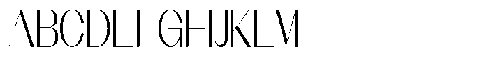 Modernity Thin Font UPPERCASE