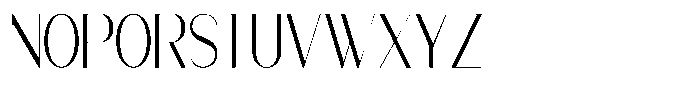 Modernity Thin Font UPPERCASE