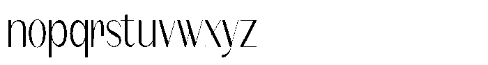 Modernity Thin Font LOWERCASE
