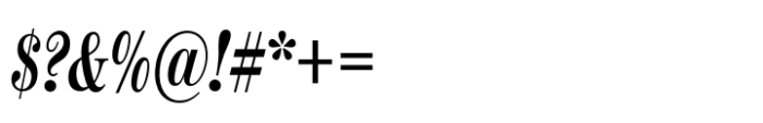 Moderno FB Comp Bold Italic Font OTHER CHARS