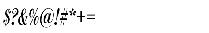 Moderno FB Comp Italic Font OTHER CHARS