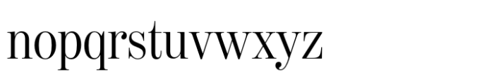 Moderno FB Condensed Light Font LOWERCASE