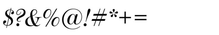 Moderno FB Italic Font OTHER CHARS