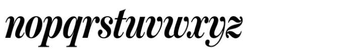 Moderno FB Std Extra Condensed Bold Italic Font LOWERCASE