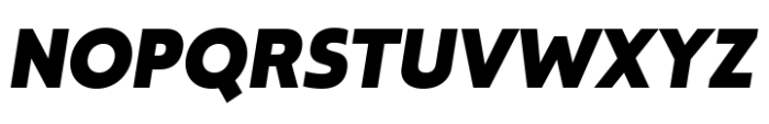 Modeska Black Oblique Font UPPERCASE