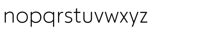 Modeska Extra Light Font LOWERCASE