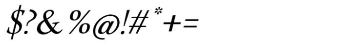 Modest Light Italic Font OTHER CHARS