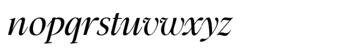 Modest Light Italic Font LOWERCASE