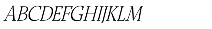 Modest Thin Italic Font UPPERCASE
