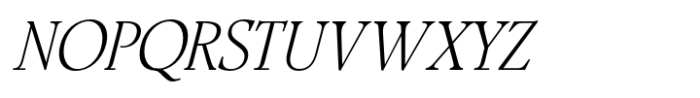 Modest Thin Italic Font UPPERCASE