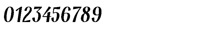 Modestia Bold Italic Font OTHER CHARS